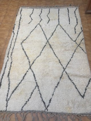 Alfombra de lana natural 250x150