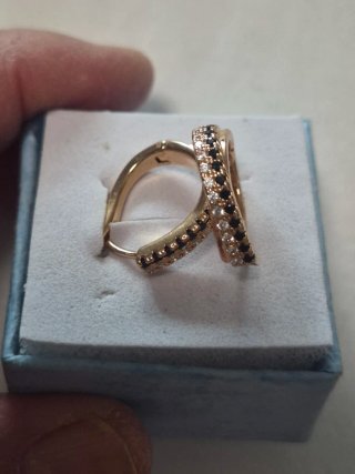 Pendientes Vintage Chapados en Oro con Circonitas