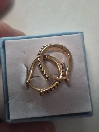 Pendientes Vintage Chapados en Oro con Circonitas