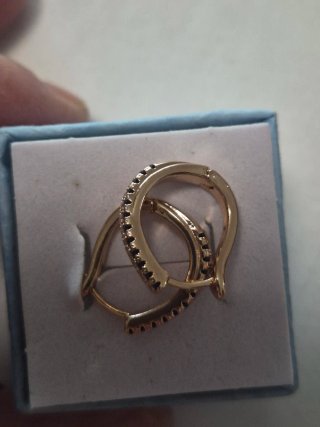 Pendientes Vintage Chapados en Oro con Circonitas