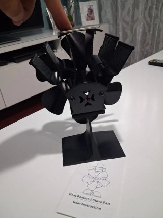 Ventilador chimenea metal negro