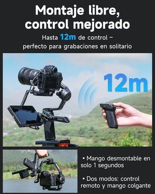 Gimbal Feiyu SCORP 3 seguimiento IA NUEVO