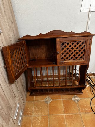 Platero rústico de madera