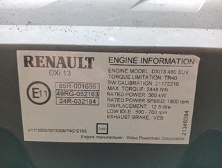 111547 motor completo dxi13 480euv renault magnum