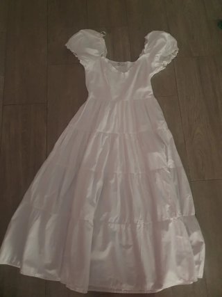 Vestido largo blanco Stradivarius