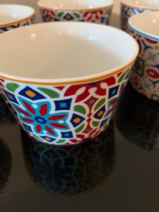 6 ciotole porcellana decorate