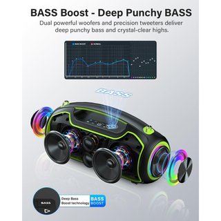 Altavoz Bluetooth 200W IP65 Luces RGB USB-C NUEVO