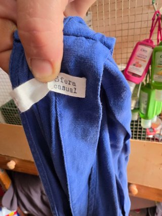 Vestido de verano azul talla única
