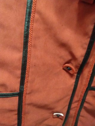 Chaqueta Invierno Mujer Roja Negra