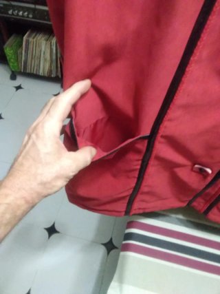 Chaqueta Invierno Mujer Roja Negra