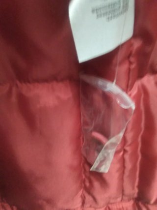 Chaqueta Invierno Mujer Roja Negra