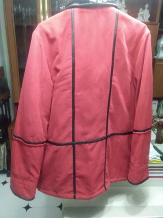 Chaqueta Invierno Mujer Roja Negra