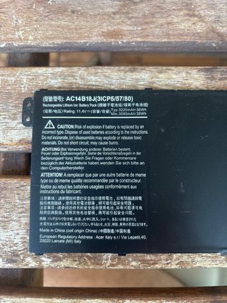 Batería Acer AC14B18J 11.4V 3090mAh