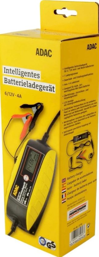 Cargador Baterías Coche/Moto ADAC 6/12V