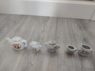 Juego de tacitas de porcelana