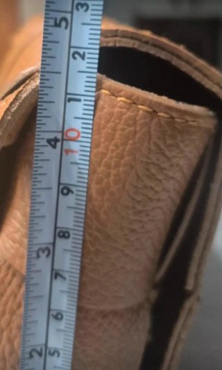 Bolso piel trenzado marrón
