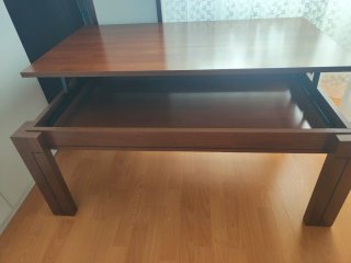 Mesa centro elevable madera tintoretto