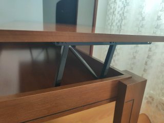 Mesa centro elevable madera tintoretto