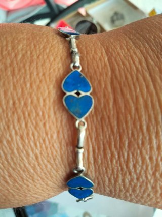 Conjunto Corazón Lapislázuli