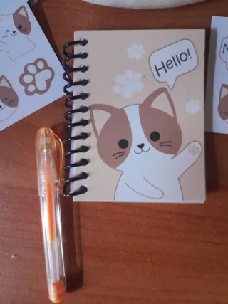 Set portamonete e cancelleria gatto
