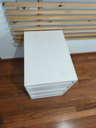 Pack Dormitorio Madera + 2 Mesitas Estilo IKEA