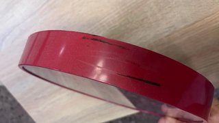 Reloj de pared rojo