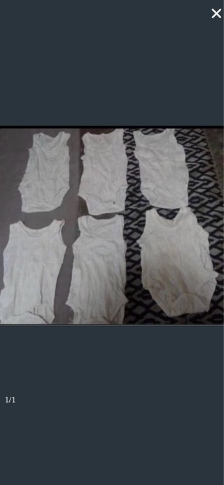 Lote 6 Bodies Tirantes Talla 6m