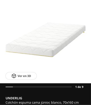 Cama infantil IKEA Singlar 70x160 con colchon