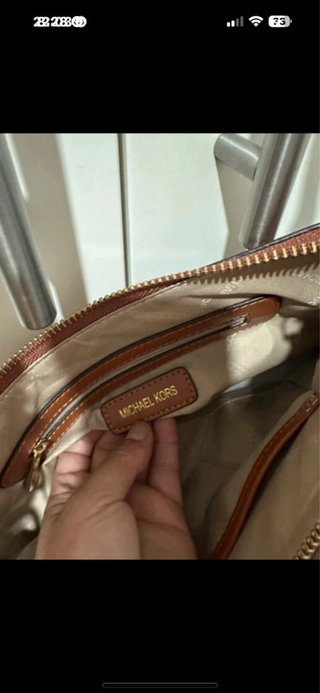 Bolso Michael Kors Marrón y Dorado