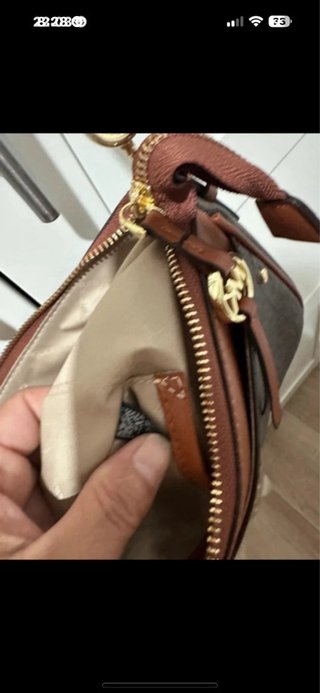 Bolso Michael Kors Marrón y Dorado