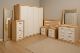 DORMITORIO EN COLORES CAMBRIAN BLANCO NUEVO