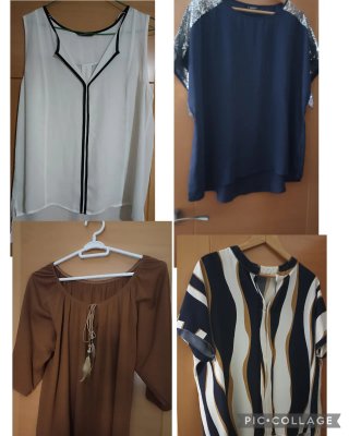 Lote 4 blusas talla 48