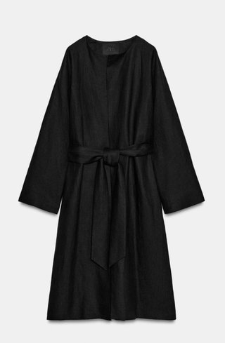 Abrigo Zara Lino Talla L
