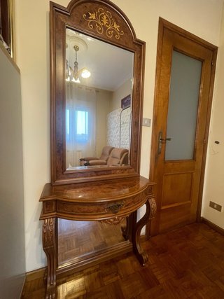 Aparador vintage madera maciza doble espejo