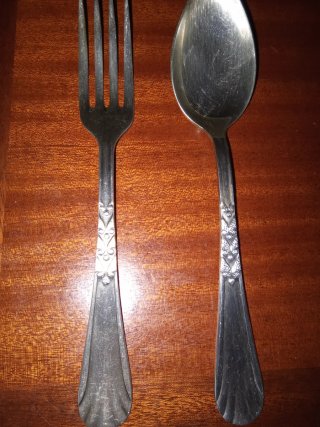 6 Tenedores y 6 Cucharas Alpaca 40