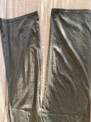 Pantalones Mango Lino Verde Caqui