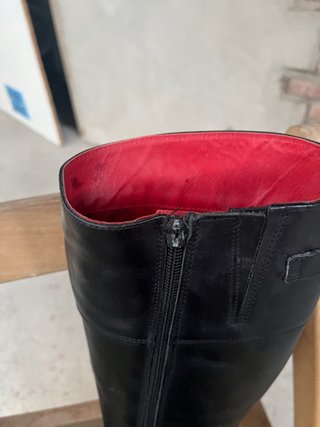 Botas de piel mujer negras