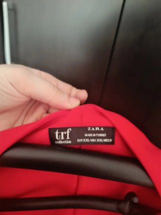 Vestido Rojo Zara Elegante Talla XXL