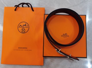Cinturón de hombre HERMÈS negro, talla 110