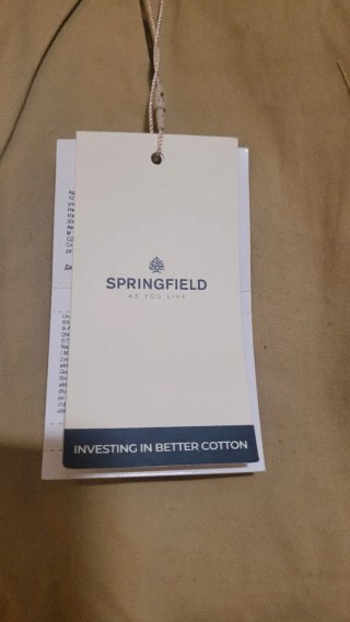 Pantalones Chinos Springfield Talla 40 Beige
