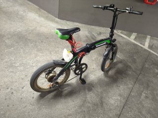 Bici Eléctrica Kawasaki Plegable Ruedas 20"x3"