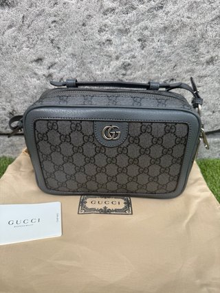 Bandolera Gucci GG Negra y Gris