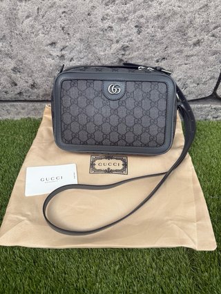 Bandolera Gucci GG Negra y Gris