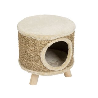 Cama rascador para gato de madera