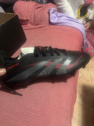 Zapatillas Adidas predator Futbol Negras y Rojas