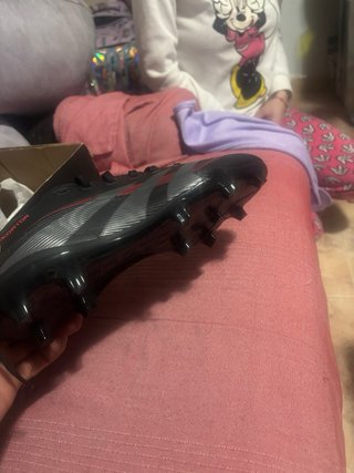 Zapatillas Adidas predator Futbol Negras y Rojas