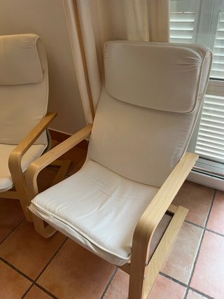 2 Butacas Ikea Madera Beige