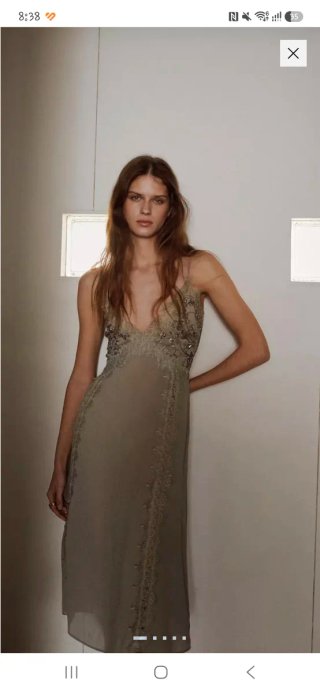 Vestido detalles bordados