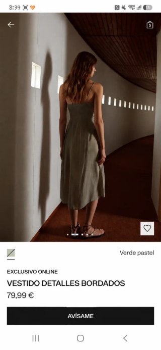 Vestido detalles bordados