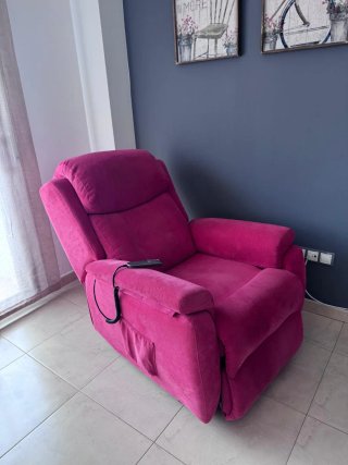 Sillón Eléctrico Levanta Personas Rosa
